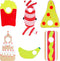 6 Pcs Elf Accessories Clothes Elf Doll Costume French Fries Candy Cake Fruit Food Doll Clothing Cute Holiday Elf Outfits for Party Decorations...