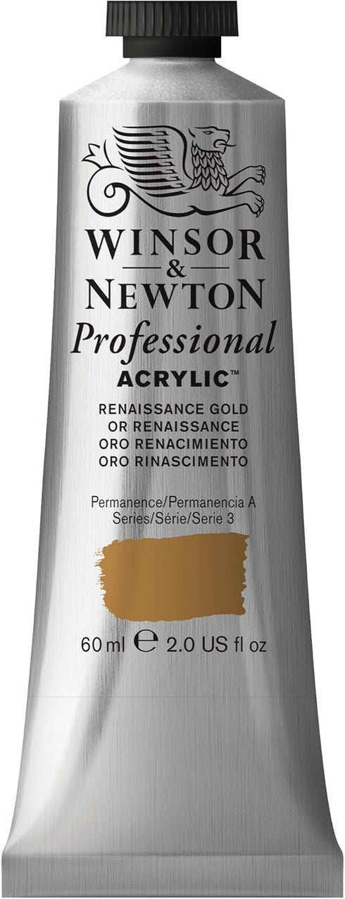 Winsor & Newton Professional Acrylic Paint, 60ml (2-oz) Tube, Renaissance Gold...