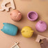 Mold Free Silicone Bath Toys, Baby Bath Toys 6-12 Months, Toddlers 1-3, Non Toxic Infant Bathtub Toy, Water Toys, Pool Toy, Dishwasher Safe (Coral...