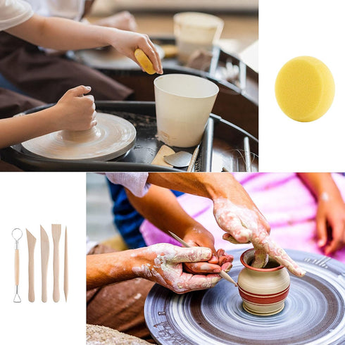 Luney Clay Tools Kit, 25 PCS Ceramics Polymer Clay Sculpting Pottery Tools Kit, Air Dry Clay Modeling Tools Set for Adults, Pottery Craft, Dotting...