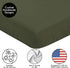 Sweet Jojo Designs Solid Dark Green Baby or Toddler Fitted Crib Sheet for Woodland Camo Collection...