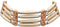 American Indian Style Bone Choker Necklace, 4 Row Off-White Traditional Hairpipe Beads, Unisex Adjustable...