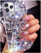 Bonitec Compatible with iPhone 12 Pro Case 3D Glitter Sparkle Bling Case Luxury Shiny Crystal Rhinestone Diamond Bumper Clear Gems Cute Protective...