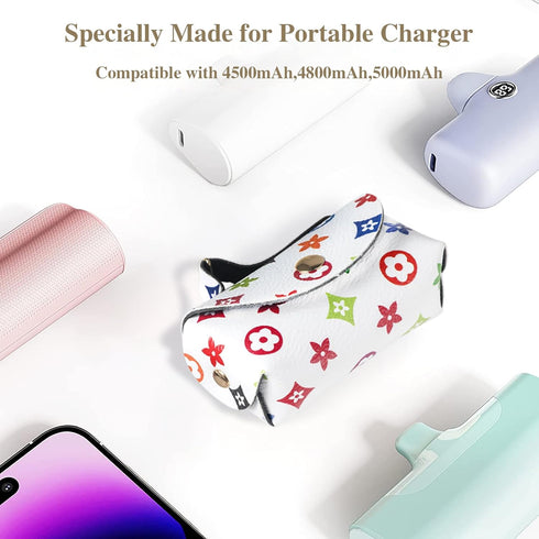 Leayjeen Case Compatible with iWALK Charmast/Anker/Abnoys/VEGER/Taegila Portable Charger 3350mAh, 4500mAh, 4800mAh, Ultra Compact Mini Color Patte...