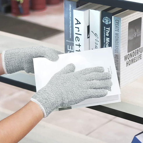 Evridwear Microfiber Gloves for Plant Dusting,Resuable Leaf Cleaning Glove for Houseplants,Blinds,Furniture and Small Objects...