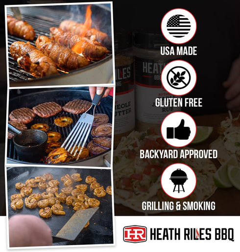 Heath Riles BBQ Cherry Rub Seasoning, Champion Pitmaster Recipe, Shaker Spice Mix, 10 oz....