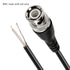 MEIRIYFA BNC Pigtail Cable Bare Wire, BNC Male Coaxial Connector Extension Plug with Open End Wire for CCTV Camera Terminal Adpater (5pcs BNC Male...