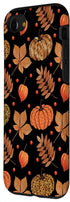iPhone SE (2020) / 7 / 8 Fall Leaves and Pumpkins Pattern Halloween Autumn Gifts Case...