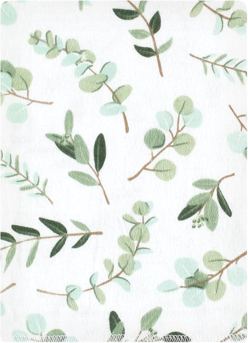 Hudson Baby Unisex Baby Cotton Flannel Burp Cloths Bundle, Eucalyptus, One Size...