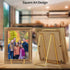 IBosins 5 Pack 6 Inch Plate Holder Display Stands, Metal Gold Frame Stand for Picture, Book, Photo Easel, Creation, Collectibles...