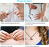 100Pcs Premium Leather Necklace Chains Bracelet Cord with Clasps for Pendants, Bulk Waxed Rope Necklace String, Black , 18" for Jewelry Making Sup...
