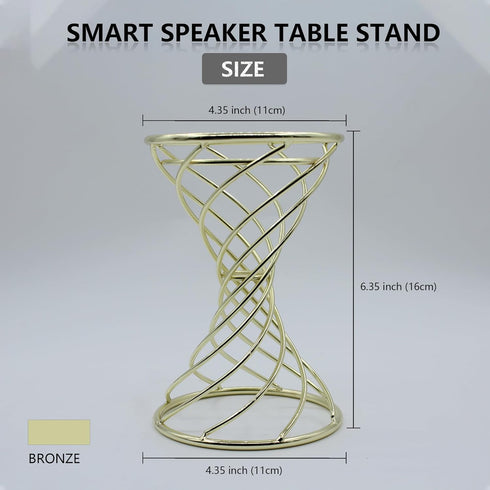 Smart Speaker Table Stand Decorative Holder for Echo Dot 3rd/4th/5th Gen, Echo 4th/5th Gen, Echo Glow, Apple Homepod Mini and Google Home Mini/Nes...