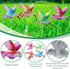 4 Pcs Hummingbird Garden Metal Stakes Set, 14 Inch Tall Hummingbird Garden Stakes Decor, Outdoor Garden Decor, Metal Bird Decorative Garden Stakes...