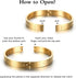 YADOCA 3Pcs Stainless Steel Bracelets for Men Roman Numeral Bangle Bracelet Adjustable Cuff Bracelet Twisted Cable Bracelet Mens Luxury Bracelets ...