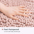 FRESHMINT Chenille Bathroom Rugs Mat 24"x17", Non-Slip Bath Mat for Bathroom Floor & Bathtub, Washable Soft Shower Shag Bath Rugs, Fluffy Thick Wa...