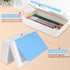 Pencil Box for Office Supplies Storage Organizer Box,Double Layer Large Capacity Pencil Boxes,Plastic Crayon Box with Snap-tight Lid,Stackable Sto...