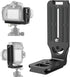 DSLR Camera L Bracket Quick Release Plate, Universal Application, Lightweight, Compatible with Canon Nikon Sony DJI Ronin Zhiyun Stabilizer Tripod...