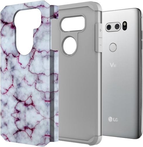 Rosebono for LG V30 Case, LG V30 Plus Case, Hybrid Dual Layer Shockproof Hard Cover Graphic Fashion Cute Colorful Silicone Skin for LG V30 / LG V3...