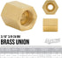 4LIFETIMELINES 12 Piece 3/16 (3/8-24 Inverted) Brake Line Fittings & Unions (12 Fittings, 8 Fittings, 4 Unions)...