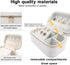 Small Jewelry Travel Case for Women & Girls Mini Leather Jewelry Box Is Portable Jewelry Case Travel For Fine Jewelry, White Travel Jewelry Case O...