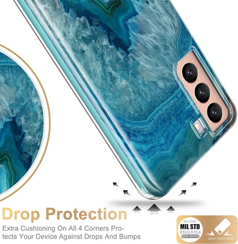 Esdot for Samsung Galaxy S21 Plus Case,Military Grade Passing 21ft Drop Test,Rugged Cover with Fashionable Designs for Women Girls,Protective Phon...