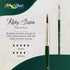 Silver Brush Limited 2500S4 Ruby Satin Round Brush for Fluid and Flow Acrylics, Size 4, Short Handle...