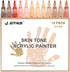 Skin Tone Acrylic Paint Pens, Paint Markers for Wood,Glass,Fabric,Rocks Painting Paint Pens (2mm skin tone)...