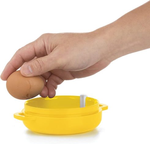Breakfast Sandwich Maker, 1 Egg, Yellow - Easy-to-Use Cooker for Perfect Breakfast Sandwiches...