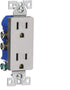 EATON TR1107SG-SP-L Designer Duplex Receptacle, Silver Granite...