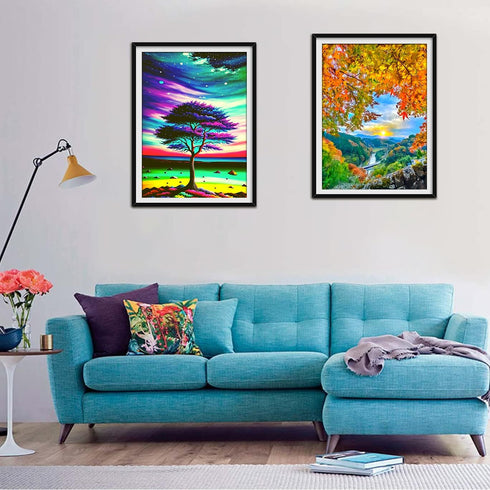 Tree of Life Diamond Painting Kits for Adults & Beginner, Aurora Diamond Art Painting Kit, DIY 5D Diamond Dot Painting, Starry Night Paint Gem Art...