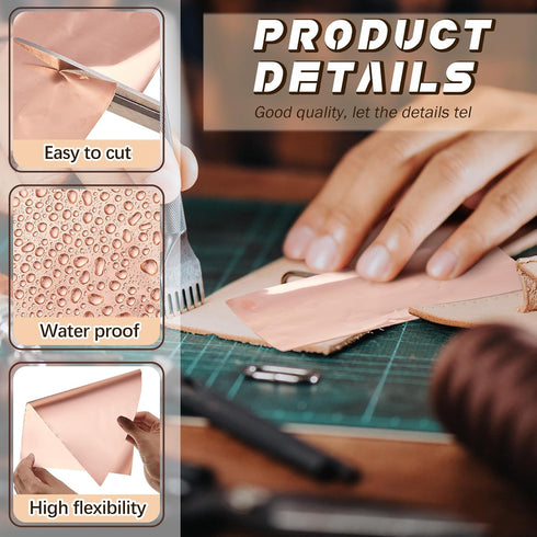Yaocom Aluminum Metal Crafts DIY Foil Roll 0.05 mm Thick for Art Project Aluminum Flashing Roll Wide Sheet Metal Roll Multipurpose Metal Sheets (B...