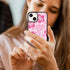 Pink Hibiscus Phone Case Compatible with iPhone 13 6.1 Inch - Shockproof Protective TPU Cute Flower Printed iPhone Case Designed for iPhone 13 Cas...