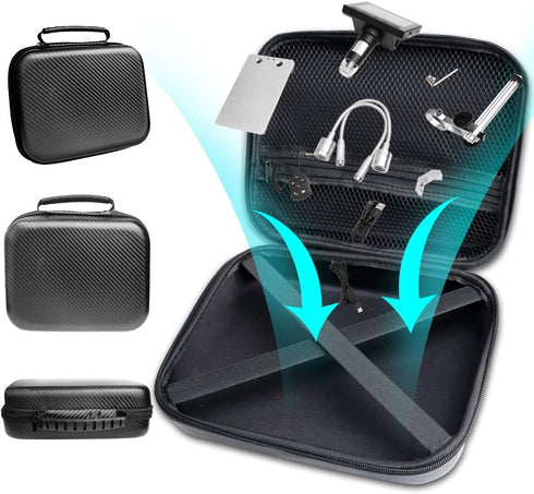 Original LCD Digital Microscope Carrying Case, Ultra Big Size Storage Bag Box for USB/Wifi/LCD Screen Handheld Portable Microscope Camera Endoscop...