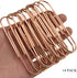 HAHIYO Paper Clips Sturdy 4 inches Length 14 Pack Paperclips Heavy Duty Tight Grip Rust Proof Reusable Metal Bright Rose Gold for Home Office Scho...