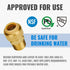 SUNGATOR Straight Connector Plumbing Fitting, Male Adapter 1/2 Inch by 1/2 Inch Push Fit PEX Fittings with Disconnect Clip, Push-to-Connect Copper...