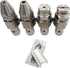 4 GPM Pressure Washer Nozzle,J Rod Tip Water Cleaning Soft Wash Nozzle kits,4 Way Jrod Washing Tip Holder,1/4" Quick Connect 0° 25° 40°...