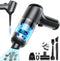 Mini Handheld Vacuum Cordless, Portable Car Vacuum Cleaner Rechargeable, 3 in 1 Dust Buster & Air Blower & Hand Pump Small High Power Vacuum for H...