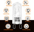 Belleone W10709921 Light Bulb Fit for Whirlpool Microwave Oven - 120V 25W Halogen Light Bulb Fit for KitchenAid Maytag Jenn-Air Over The Stove Ran...