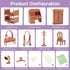 Dollhouse Furniture Set for Kids Toys Miniature Doll House Accessories Pretend Play Toys for Boys Girls & Toddlers Age 3+ with Bedroom...