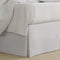 Luxury Hotel Tailored Bed Skirt, Box Pleats, 14 Inch Drop, Queen, White...