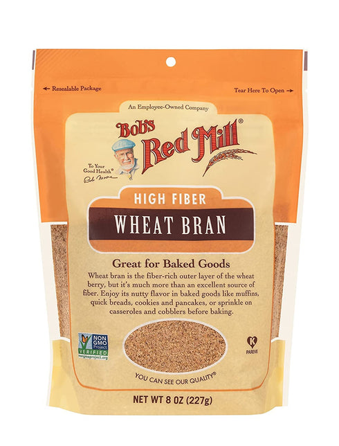Bob's Red Mill Wheat Bran, 8oz (Pack of 1) - Non GMO, Vegan, Kosher...