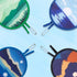 4 Styles Landscape Round Foldable Hand Fan Japanese Foldable Fan Style Handheld Foldable Compact Cooling Fans,Round Folding Fan for Outdoor Games,...
