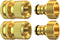 Heavy Duty Water Hose Quick Connect Fittings (Premium Brass for Superior Durability), Quick Release Hose Connector, Fit for 3/4" Gardening Hoses, ...