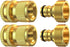 Heavy Duty Water Hose Quick Connect Fittings (Premium Brass for Superior Durability), Quick Release Hose Connector, Fit for 3/4" Gardening Hoses, ...