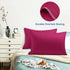 uxcell Pillowcases Weave from 100% Egyptian Cotton, Breathable Soft Pillow Cases with Zipper Closure, 2 Pcs Fuchsia Pillow Covers King Size - 20"x...