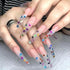 12 Colors Butterfly Nail Art Stickers Butterflies Nail Glitter Sequins 3D Art Accessories Butterfly Shape Flakes Powder Holographic Gold Red Pink ...