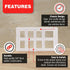 Amazing Drapery Hardware Bracket Spacer Blocks 8ct – Durable Extension Clear Plastic Brackets for Blinds and Shades, Ideal for Home and Office Win...