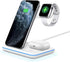 Wireless Charger, 3 in 1 Wireless Charging Station for Apple iWatch 7/SE/65/4/3/2 AirPods 2/3/Pro Qi Certified Fast Charging Stand for iPhone 14/1...