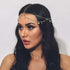 Aukmla Gold Sequins Head Chain Jewelry Festival Halloween Prom Costume Hair Accessories Fashion Headbands Headpieces for Women and Girls...
