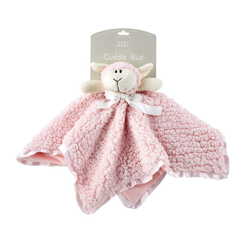 Stephan Baby Plush Cuddle Bud Security Blankie, Pink Lamb...